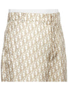 Oblique Bermuda Silk Twill Shorts Beige - DIOR - BALAAN 10