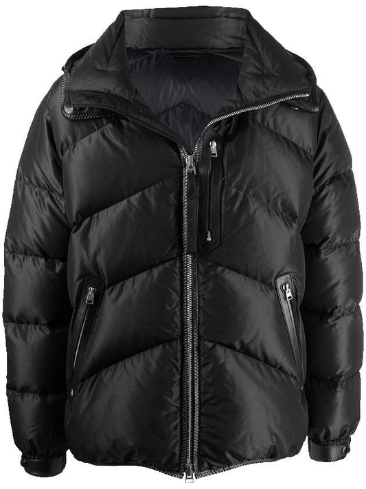 quilted leather hood padding black - TOM FORD - BALAAN.