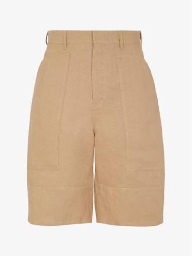 Bermuda Shorts Beige - FENDI - BALAAN 2