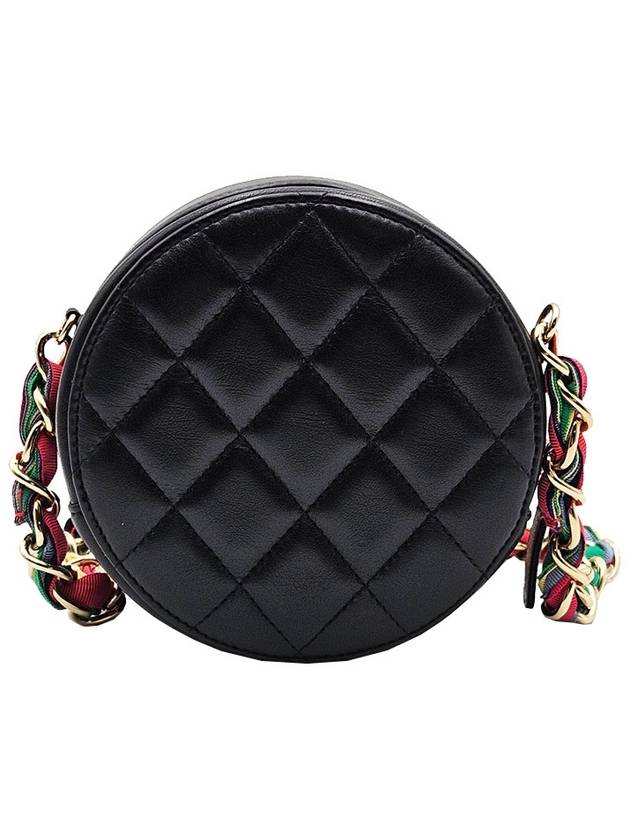 Chanel AP2055 Black Multi Chain Mini Round Bag 30s - CHANEL - BALAAN 4