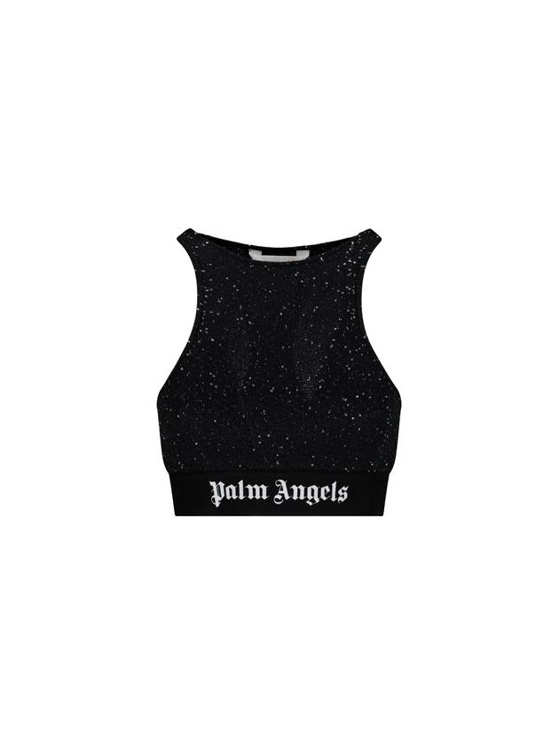 23 fw Black White Viscose Blend Swaray Top PWHT001E23KNI0011001 B0480469324 - PALM ANGELS - BALAAN 2