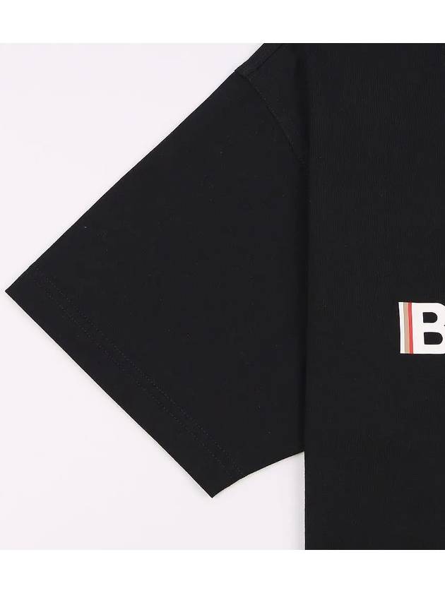 Logo Printed Short Sleeve T-shirt Black - BURBERRY - BALAAN 5