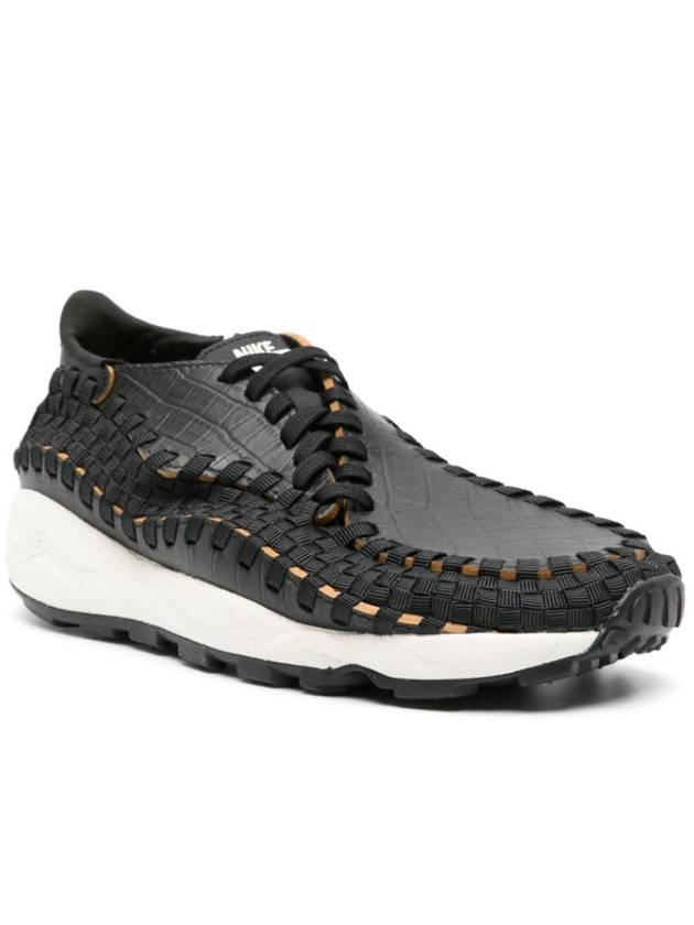 Air Footscape Woven PRM Low Top Sneakers Black Pale Ivory - NIKE - BALAAN 3