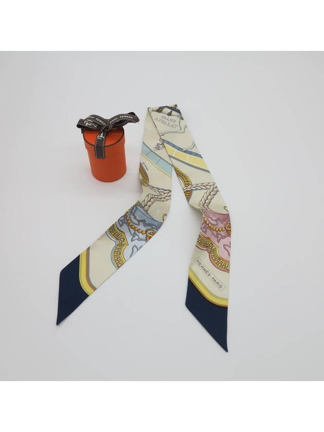 Grand Apparat Twilly Scarf Ivory - HERMES - BALAAN 2