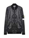 Men's Waffen Piatina Transparent Bomber Jacket Dark Grey - STONE ISLAND - BALAAN 2