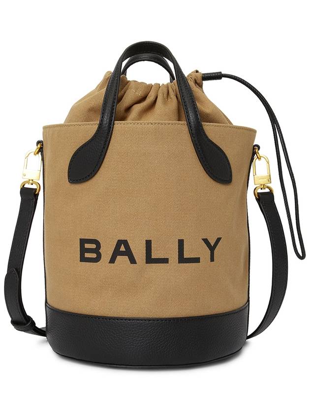 Bar Logo Fabric Bucket Bag Beige - BALLY - BALAAN 2