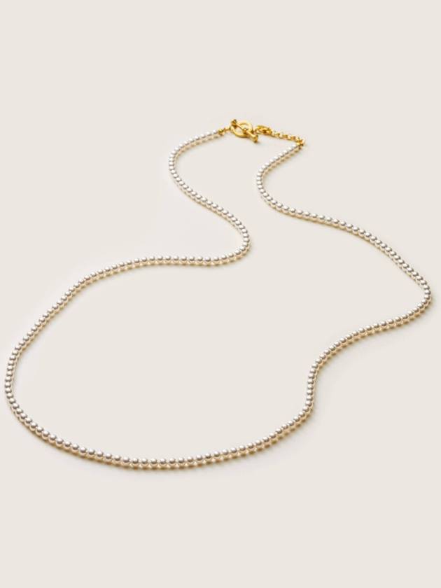 Bijou Classic Long Pearl Necklace 4mm - AMADEE - BALAAN 3