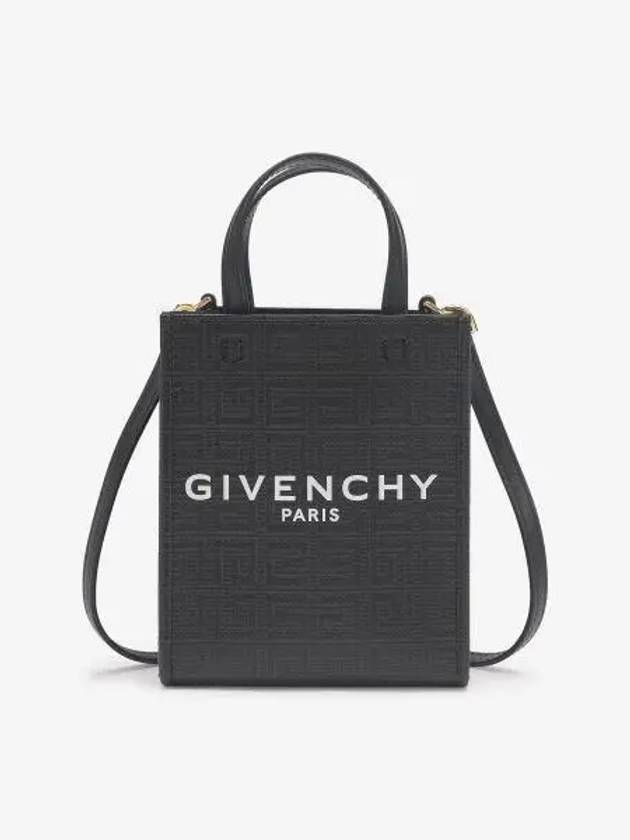 4G Canvas Vertical Mini G Tote Bag Black - GIVENCHY - BALAAN 2