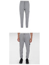 Men's Diagonal Lens Wappen Fleece Track Pants Grey - CP COMPANY - BALAAN 5