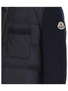 Moncler Kids 8 10 Padded Knit Cardigan Navy - MONCLER - BALAAN 3