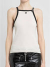 Buckle Contrast Sleeveless White - COURREGES - BALAAN 2