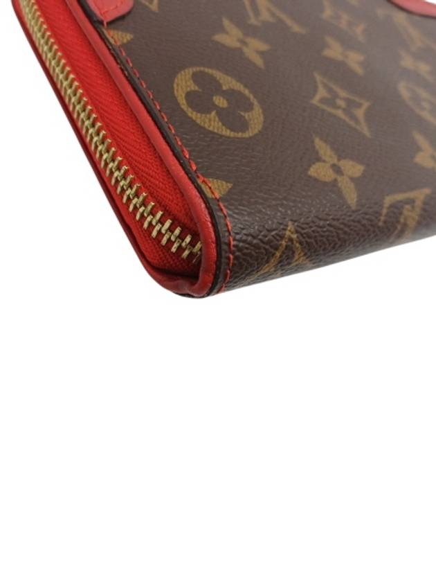 M61854 Monogram Canvas Cherry Leather Trim Retiro Wallet Long - LOUIS VUITTON - BALAAN 5