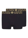 Men's Greca Border Boxer Briefs 2 Pack Black - VERSACE - BALAAN 2