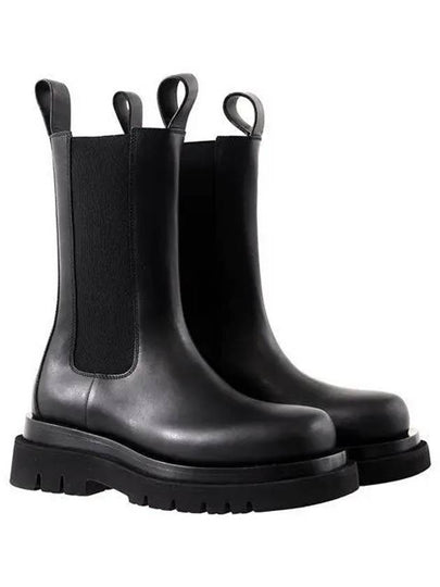 Lug Leather Chelsea Boots Black - BOTTEGA VENETA - BALAAN 2