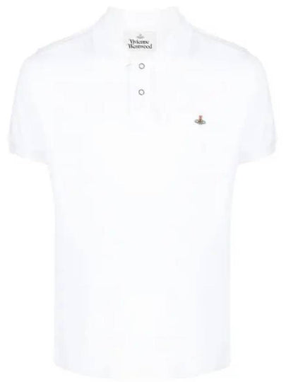 Embroidered Logo Classic Polo Shirt White - VIVIENNE WESTWOOD - BALAAN 2