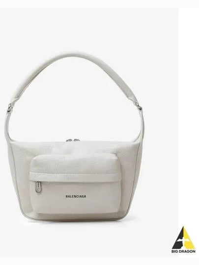 Raver Handle Medium Bag Logo Shoulder Bag White - BALENCIAGA - BALAAN 2