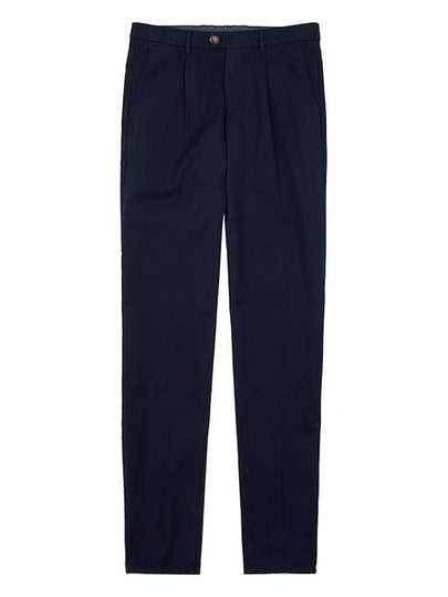 Slim Fit Straight Pants Navy - BRUNELLO CUCINELLI - BALAAN 2