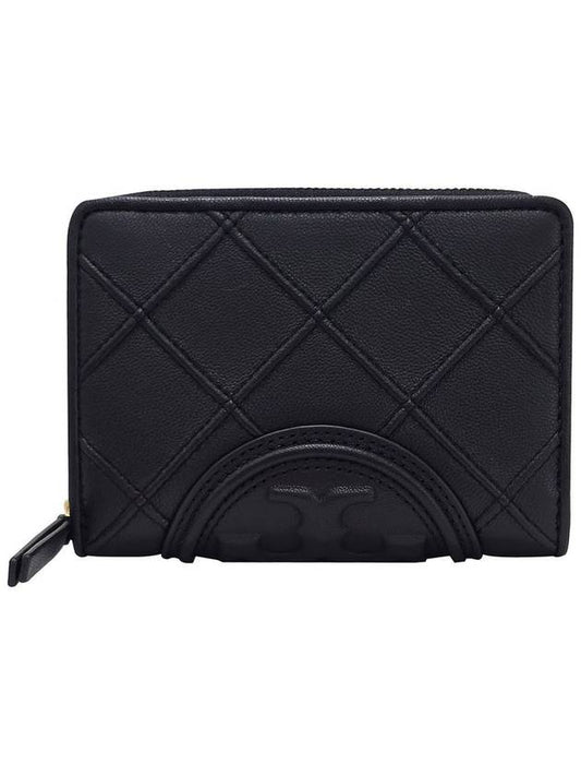 Fleming Soft Leather Bifold Wallet Black - TORY BURCH - BALAAN 2