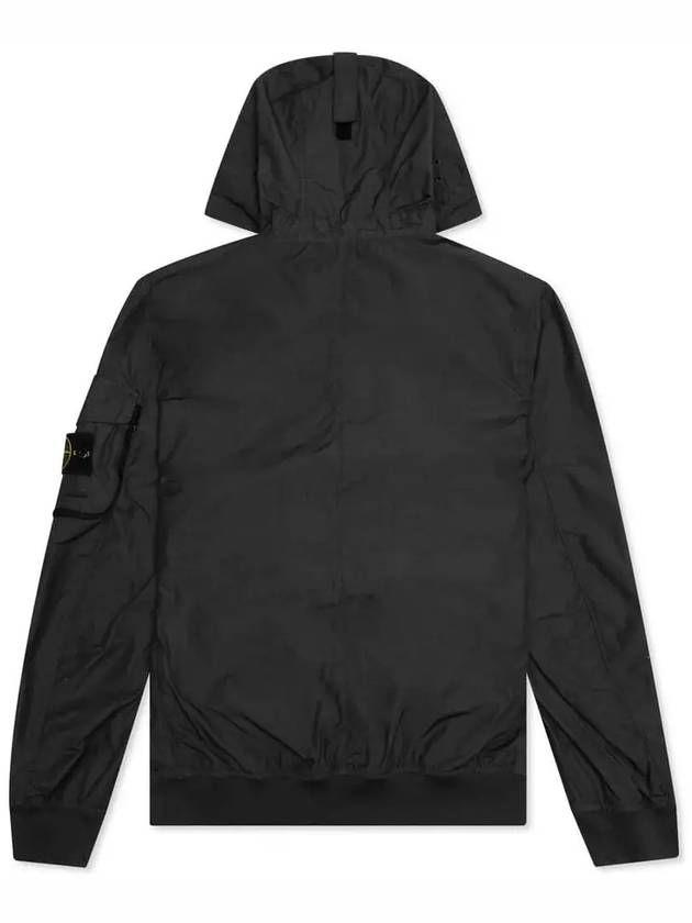 Men's Wappen Patch Naslan Watro Hooded Jacket Black - STONE ISLAND - BALAAN 4