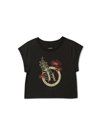 VA Botanical Cap Sleeve T-Shirt Black - VAEKCIE - BALAAN 2