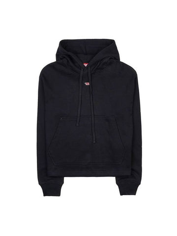 F-Jaral D Patch Oversized Hoodie Black - DIESEL - BALAAN 1