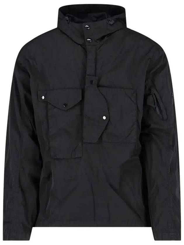 Men's Chorme-R Lens Patch Anorak Black - CP COMPANY - BALAAN 2