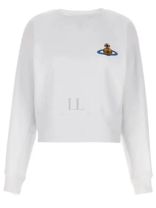 Athletic Cropped Sweatshirt White - VIVIENNE WESTWOOD - BALAAN 2