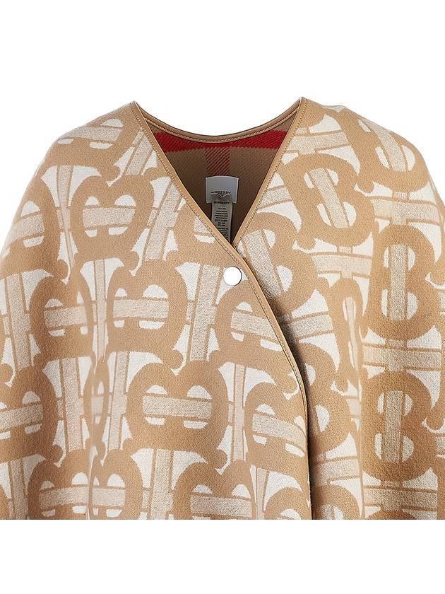 Reversible TB Monogram Check Cape Beige - BURBERRY - BALAAN 8