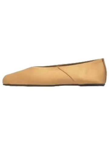 satin ballet flat shoes sand - THE ROW - BALAAN 1