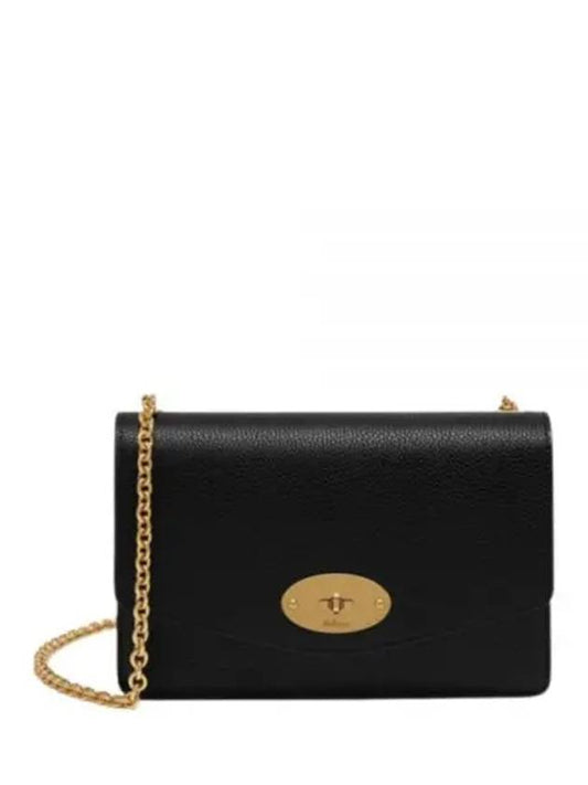 Darley Small Classic Chain Shoulder Bag Black - MULBERRY - BALAAN 2