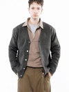 Men s M243OT01BR Dense Hachi Wool Blended Y neck Knit Cardigan Brown - CHANCE'S NOI - BALAAN 7