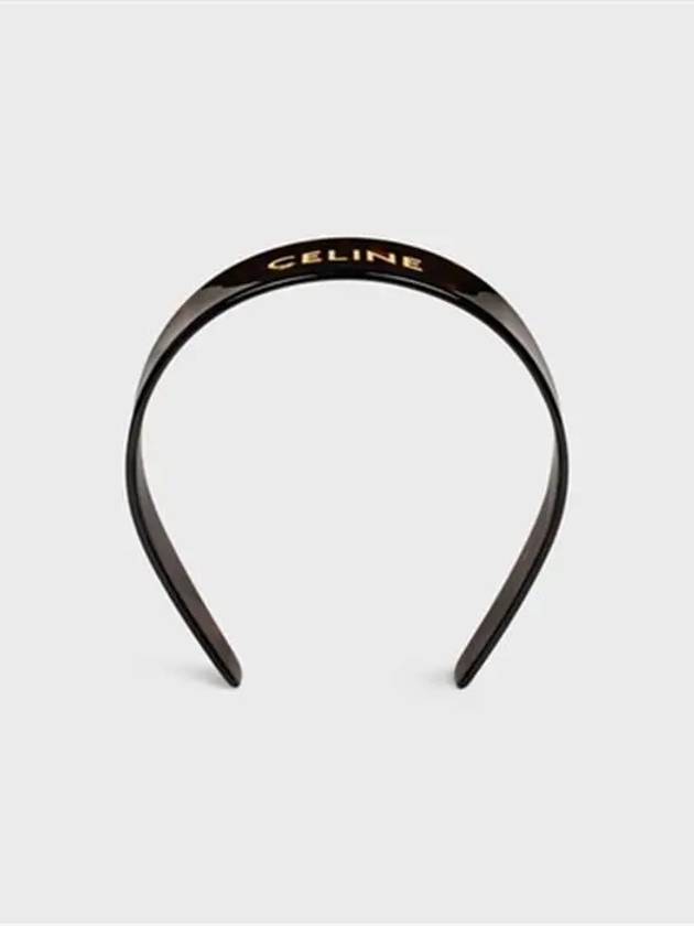 Logo Havana Hairband Dark Brown - CELINE - BALAAN 2