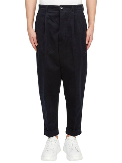 Men's Carrot Straight Pants Night Blue - AMI - BALAAN 2