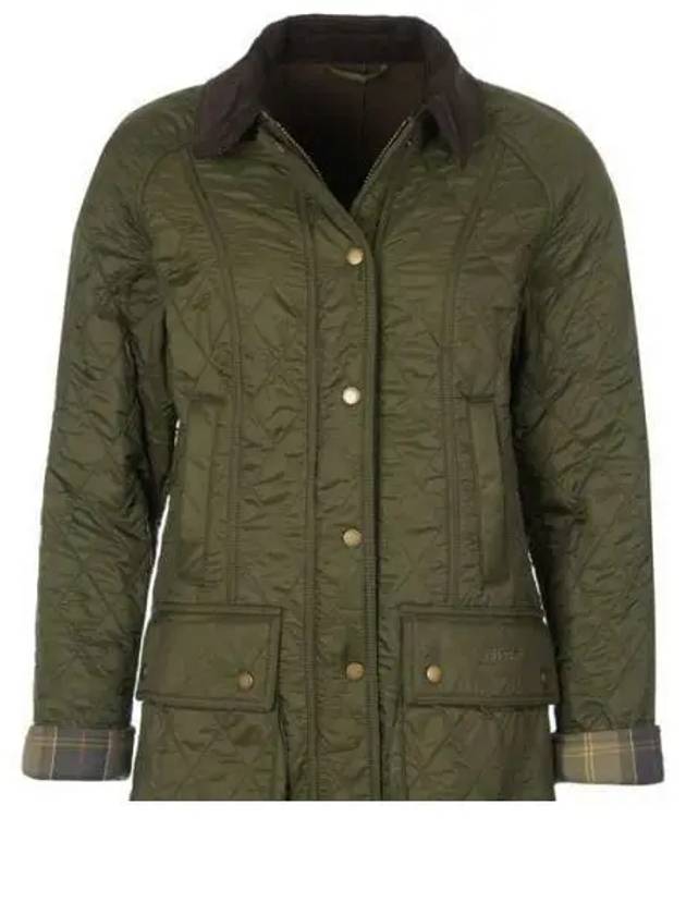 Beadnell Polar Quilt Jacket Olive - BARBOUR - BALAAN 2