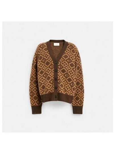 Signature pattern cardigan CX130 BRN - COACH - BALAAN 2