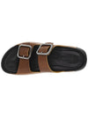 Men's 2ND Cozmo Leather Slippers Brown - ECCO - BALAAN 3