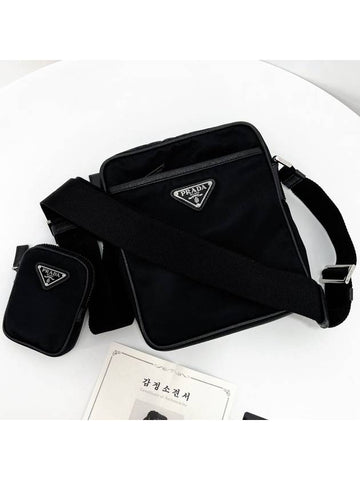 Re Nylon Tesuto Cross Bag Black 2VH112 - PRADA - BALAAN 1