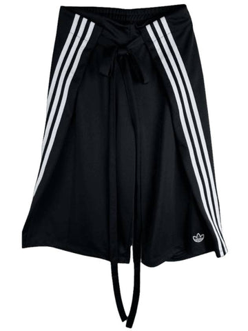 Long Wrap Around Belt Shorts Black - ADIDAS - BALAAN 1