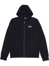 Men's Small Logo Hooded Jacket Black - EMPORIO ARMANI - BALAAN 1