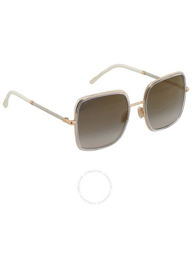 Jimmy Choo Gray Gradient Gold Square Ladies Sunglasses JAYLA/S 0LOJ/FQ 57 - JIMMY CHOO - BALAAN 2