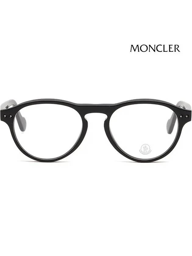 Eyewear Oval Eyeglasses Black - MONCLER - BALAAN 4