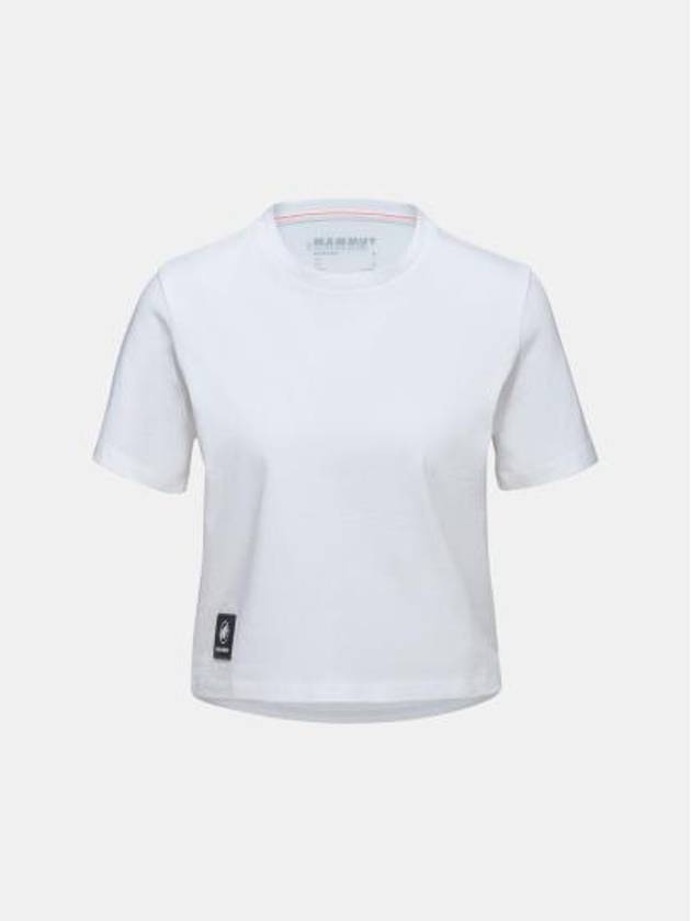 Women's Massone Patch Cropped Short Sleeve T-Shirt White - MAMMUT - BALAAN 2