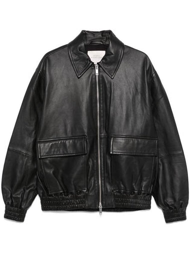 Studio Nicholson Leather Bomber Jacket Clothing - STUDIO NICHOLSON - BALAAN 1