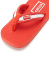 Logo Patch Striped Flip Flops Red - KENZO - BALAAN 9