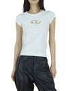 T Angie Peekaboo Logo Short Sleeve T-Shirt White - DIESEL - BALAAN 2