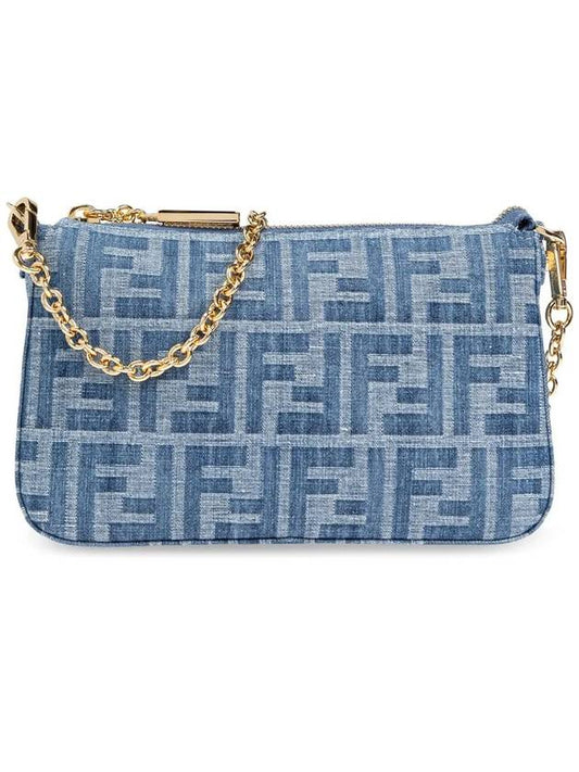 Baguette Pouch Bag Blue - FENDI - BALAAN 2