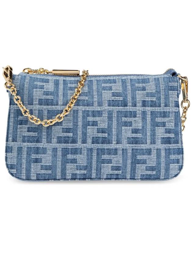 Baguette Pouch Bag Blue - FENDI - BALAAN 3