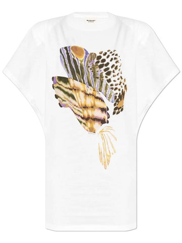 Marant Etoile T-shirt 'Eabine', Women's, White - ISABEL MARANT - BALAAN 1