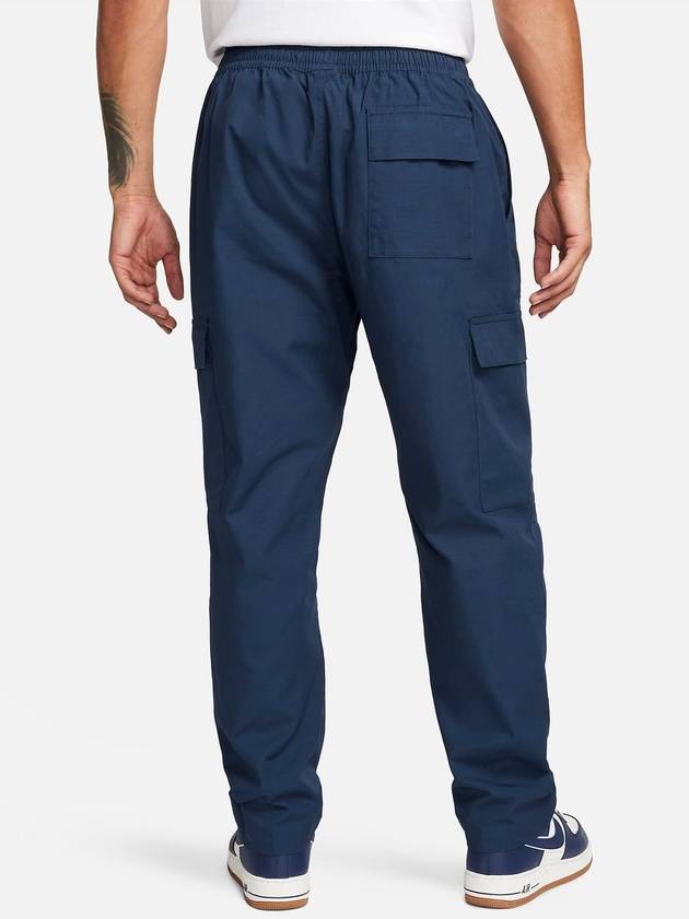 Club Men's Cargo Woven Track Pants Blue - NIKE - BALAAN 3