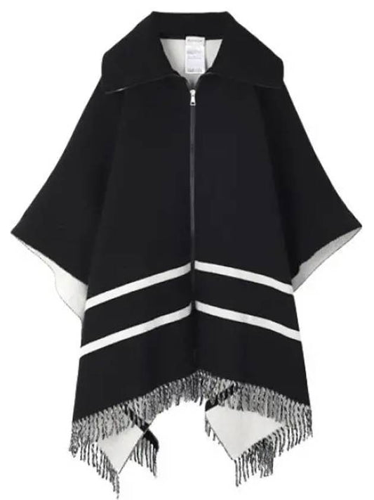 logo patch wool cape women - MONCLER - BALAAN 1